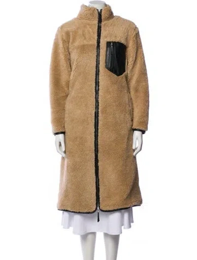 Pre-owned Anine Bing Faux Fur Coat In Neutral