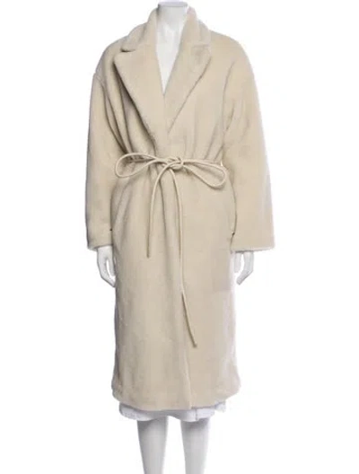 Pre-owned Anine Bing Faux Fur Coat In Neutral