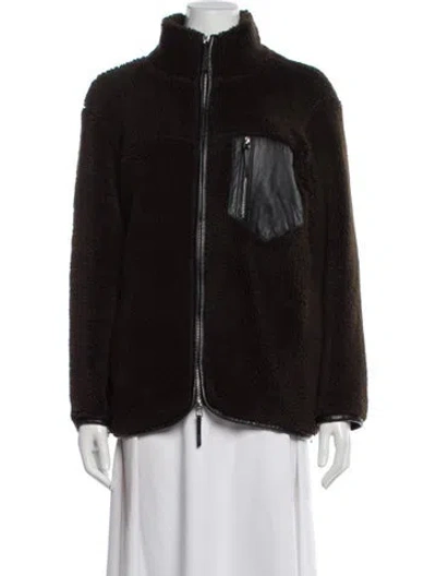 Pre-owned Anine Bing Faux Fur Faux Fur Jacket In Multi