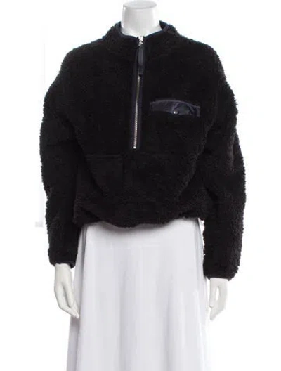 Pre-owned Anine Bing Faux Fur Jacket In Black