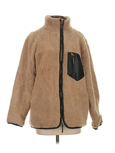 Pre-owned Anine Bing Faux Fur Jacket In Brown