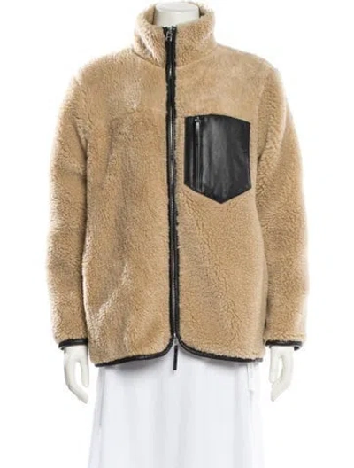 Pre-owned Anine Bing Faux Fur Jacket In Brown