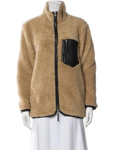 Pre-owned Anine Bing Faux Fur Jacket In Neutral