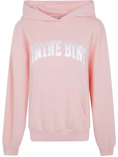 Anine Bing Long-sleeved Sweatshirt In Pink