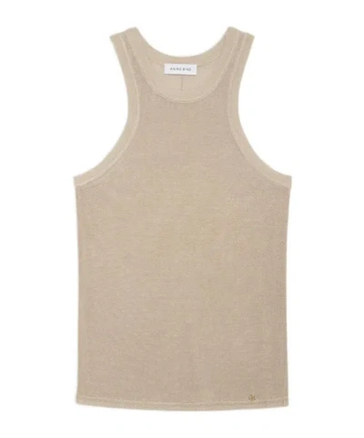 Anine Bing Fine-knit Tank Top In Nude