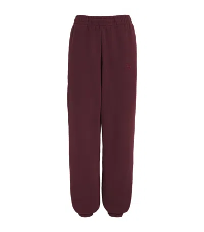 Anine Bing Karter Pull Over Jogger In Dark Burgandy In Brown