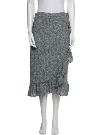 Pre-owned Anine Bing Floral Print Midi Length Skirt In Multi