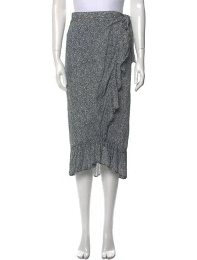 Pre-owned Anine Bing Floral Print Midi Length Skirt In Multi