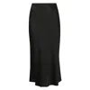 Anine Bing Fluid Silk Maxi Skirt With High Waist In Black