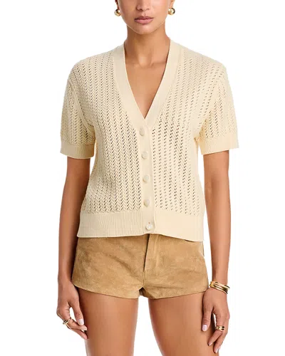 Anine Bing Flynne Openwork Cardigan In Multi