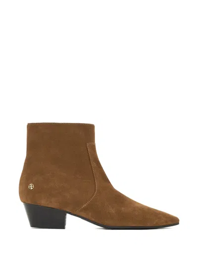 Anine Bing Freya Ankle Boots In Brown