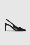 Anine Bing Freya Slingbacks In Black In Black