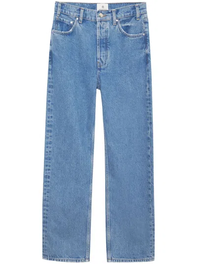 Anine Bing Hugh Jeans Women Blu In Cotton In Blue