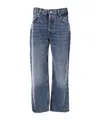 Anine Bing Faded Five-pocket Trousers Belt Loops In Blue