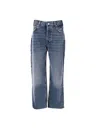 Anine Bing Faded Five-pocket Trousers Belt Loops In Blue
