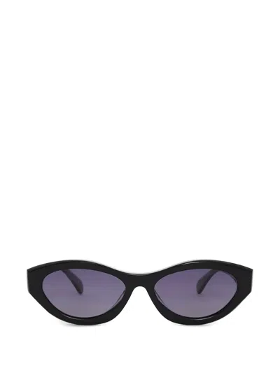 Anine Bing Geometrische Sonnenbrille In Black