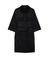 Anine Bing Geri Belted Cargo-pocket Dress In Black