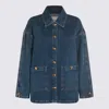 Anine Bing Womens Clean Indigo Denim Luca Relaxed-fit Denim Jacket In Blue