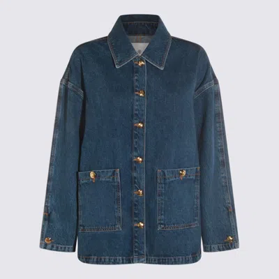 ANINE BING ANINE BING BLUE COTTON DENIM JACKET