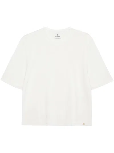 Anine Bing Giorgio Knitted Top In Weiss
