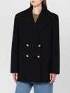 Anine Bing Glenn Double Breasted Coat In Black