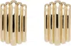 Anine Bing Gold Chunky Ribbed Earrings In Gold