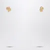 Anine Bing Gold Crossover Ribbed Earrings