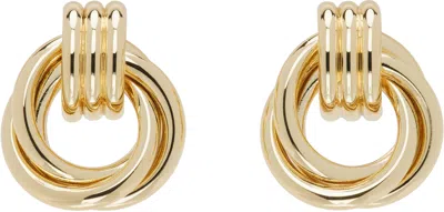 Anine Bing Gold Triple Knot Earrings