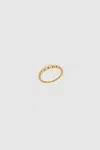 Anine Bing Gradual Diamond Pinky Ring In 14k Gold In 14k Gold