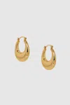 Anine Bing Gradual Hoop Earrings In Gold In 14k Gold