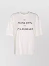 Anine Bing Round Neck Short Sleeve T-shirt