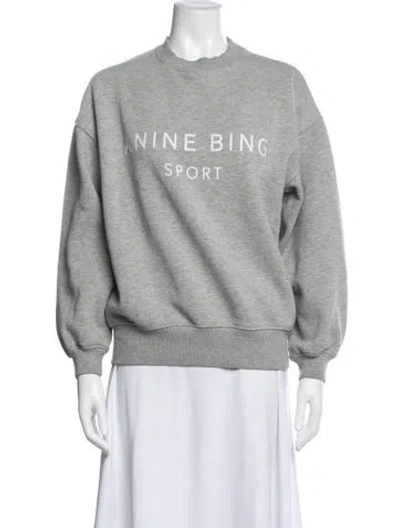 Pre-owned Anine Bing Graphic Print Jacket In Blue
