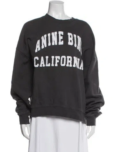 Pre-owned Anine Bing Graphic Print Pajamas In Gray