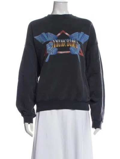 Pre-owned Anine Bing Graphic Print Pajamas In Grey