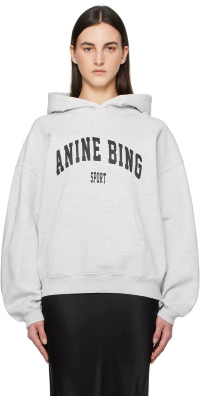 ANINE BING GRAY HARVEY HOODIE