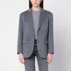 Anine Bing Wool And Cashmere Jacket With Flap Pockets In Gray