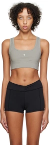 Anine Bing Gray Renae Sports Bra In Dark Grey
