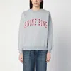 Anine Bing Spencer Crewneck Sweatshirt In Grey