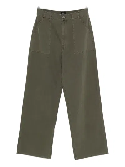Anine Bing Grayson Trousers In Green