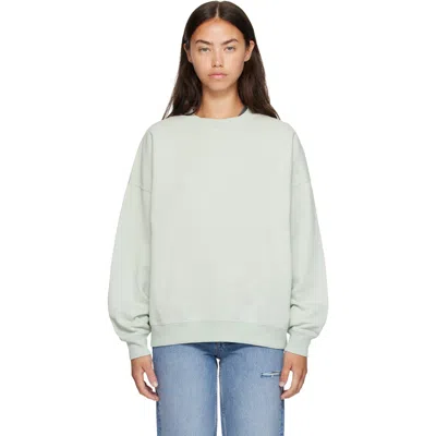 Anine Bing Cotton Miles Sweatshirt In Green