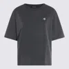 Anine Bing Womens Washed Black Rudy Brand-print Cotton-jersey T-shirt In Black