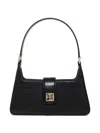 Anine Bing Lou Shoulder Bag In High-shine Black In Nero