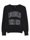 Anine Bing Harry Shrunken Sweatshirt In Black