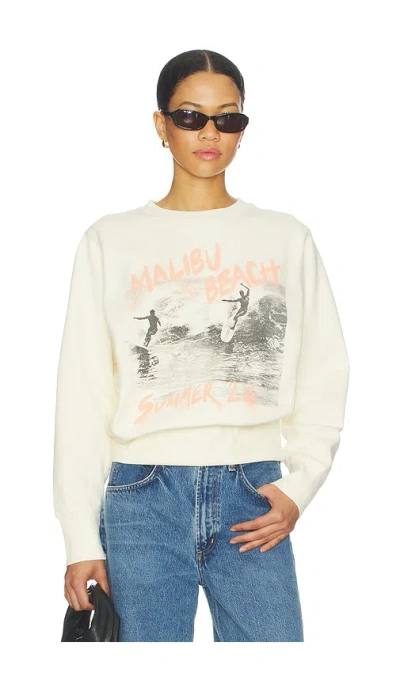 Anine Bing Harry Shrunken Sweatshirt Surfer In Multi