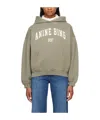 Anine Bing Harvey Combed-cotton Hoodie In Green