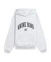 Anine Bing Harvey Logo Print Hooded Sweatshirt In White