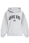 Anine Bing Harvey Sweatshirt In Grey Cotton