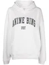 Anine Bing Harvey Logo Print Hooded Sweatshirt