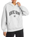 Anine Bing Harvey Logo-print Sweatshirt In Grey Melange