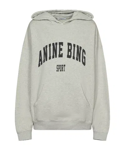 Anine Bing Harvey Logo Hoodie In White